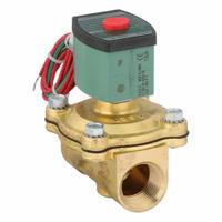 REDHAT Solenoid Valve: 2-Way, Normally Closed, 1 in Pipe Size, 120V AC, Watertight, High Flow (MPN 8210G054). Key specifications — Pipe Size: 1 in; Voltage: 120V AC; Brand: REDHAT; Coil Enclosure: Watertight.