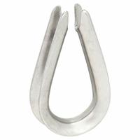 DAYTON Wire Rope Thimble: 3/16 in Compatible Rope Dia, 304 Stainless Steel, For Lifting, 25 PK (MPN 1DLG9). Key specifications — Material: 304 Stainless Steel; Brand: DAYTON; Finish: Plain.