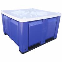 DECADE PRODUCTS Bulk Container Lid: 48 in x 48 in, White, Plastic (MPN M48L-110). Key specifications — Brand: DECADE PRODUCTS; Material: Plastic; Compatible Manufacturer Model Number: M48SYL6.
