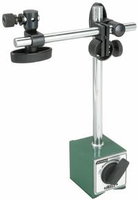 INSIZE Magnetic-Base Indicator Holder: Magnetic-Base Indicator Holder, Rigid Arm, Magnetic Base (MPN 6201-60). Key specifications — attr1184043: INSIZE; attr1200946: Magnetic-Base Indicator Holder; attr1184013: 6201-60; attr1184029: 3/8 in; attr1184031: On/Off Knob; attr1184022: Magnetic; attr1184027: 2.362 in L x 1.969 in W x 2-1/5 in H; attr1184030: M8 x 1.25.