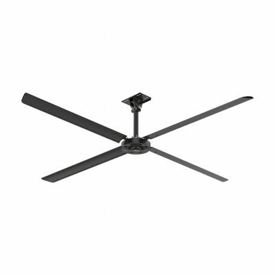 HUNTER INDUSTRIAL Ceiling Fan: 68,675 cfm Airflow, 12 ft Blade Dia, Variable Speeds, 120V AC - Industrial HVLS Ceiling Fans