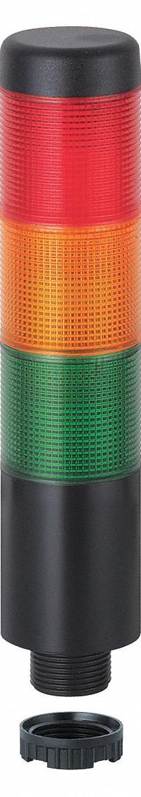 WERMA Tower Light Assembly: 3 Tier, Green/Red/Yellow, Sounder Tier Included, 175 mm Overall Ht (MPN 69921075). Key specifications — Manufacturer Part Number: 69921075; Brand: WERMA; Operating Voltage: 24V AC/DC; Light Tier Color: Yellow.
