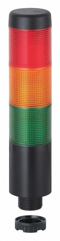 WERMA Tower Light Assembly: 3 Tier, Green/Red/Yellow, Sounder Tier Included, 175 mm Overall Ht (MPN 69921075). Key specifications — Manufacturer Part Number: 69921075; Brand: WERMA; Operating Voltage: 24V AC/DC; Light Tier Color: Yellow.