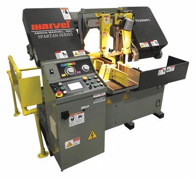 MARVEL Band Saw: Horizontal, 230V AC, 12 in x 10 1/4 in, 65 to 330 SFPM, 0° - Non-Mitering Automatic Horizontal Band Saws