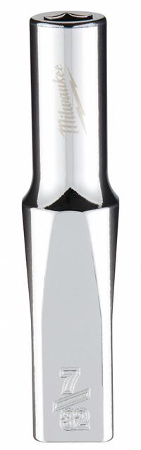 MILWAUKEE Deep Well Socket: SAE, 1/4 in Drive Size, 7/32 in Socket Size, 6-Point, Deep, Chrome (MPN 45-34-9013). Key specifications — attr1204417: MILWAUKEE; attr1204392: Chrome.