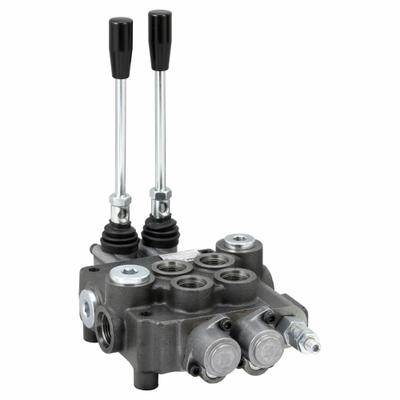 CHIEF Hydraulic Directional Valve: Four-Way / Three Positions, Tandem Center - Manual Spool Monoblock Valves