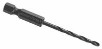 BOSCH Hex Shank Drill Bit: 7/64", 118° Split Point, Black Oxide HSS, Impact Rated (MPN BL2134IM). Key specifications — attr1234973: Impact Rated; attr1234966: BOSCH; attr1234978: 0.1094.