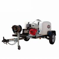 SIMPSON Gas-Powered Pressure Washer: Trailer Pressure Washer, Cold, Cart, Heavy Duty, Direct, Honda (MPN 95002). Key specifications — Manufacturer Part Number: 95002; Engine Brand: Honda; Brand: SIMPSON.