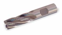 CLEVELAND Roughing End Mill: Cobalt, TiAlN Coated, 4 Flute, Fine Pitch, 5/8" Mill Dia, 1-5/8" LOC (MPN C31044)