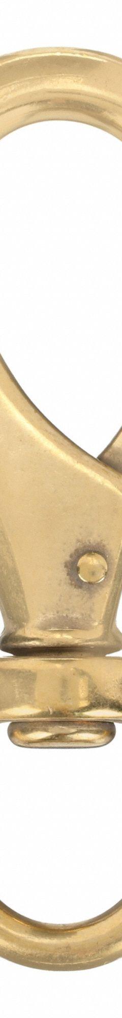 KLEIN TOOLS Swivel Snap Hook: 1 5/8 in W x 1/2 in H x 4 3/8 in L, Bronze, Steel (MPN 2012). Key specifications — attr1118525: KLEIN TOOLS; attr1118517: Maximum Safe Load 150 lb (68 kg); attr1125037: Bronze; attr1125045: Swivel Snap Hook; attr1125041: Steel.