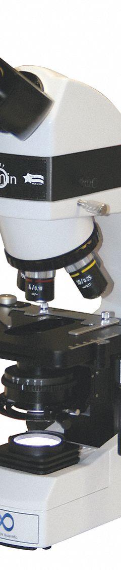 LW SCIENTIFIC Epifluorescence Microscope: Flourescence, Binocular, 40X to 1000X, Std, 1000X, LED (MPN i4S-EPB4-iPL3). Key specifications — Stand Type: Standard; Base Dimensions: 7-3/4 in x 10-3/4 in; Brand: LW SCIENTIFIC; Eyepiece Protractor: No; Maximum Magnification Capability: 1000X; Optical Magnification: 40X to 1000X; Working Distance: 0.3 mm to 20 mm.