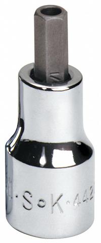 SK PROFESSIONAL TOOLS Socket Bit: 3/8 in Drive Size, Security Hex Tip, 1/4 in Tip Size, SAE (MPN 44216). Key specifications — attr1214209: Replaceable Insert; attr1214211: SK PROFESSIONAL TOOLS.