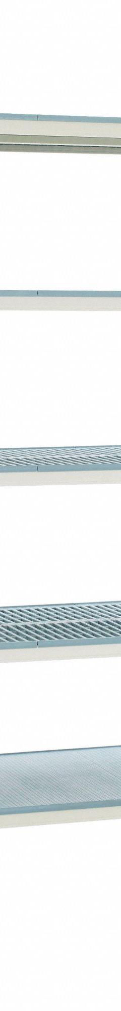 METRO Industrial Shelving Starter: 24 in x 24 in, 74 in Overall Ht, 5 Shelves, Antimicrobial (MPN 5X517HX3). Key specifications — Resistance Properties: Antimicrobial; Frame Material: 304 Stainless Steel; Shelving Material: Polymer; Brand: METRO.