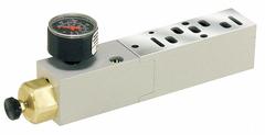 PARKER Manifold Air Regulator: 1.1 cfm Max Flow Rate, 5 psi to 125 psi, 120°F Max Op Temp, 15407-1 (MPN PS5537166P)