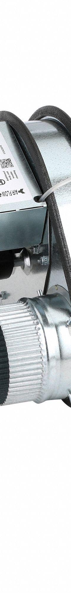 In-Line Duct Fan: 160 cfm Max., 4 in Duct, 7.5 W, 120V AC, 1 Ph, Galvanized Steel (MPN LB2). Key specifications — Includes: LED Status Panel; Brand: TJERNLUND; Speed Controllable: No; High-Efficiency Motor: No; Nameplate Voltage: 120V AC; Number of Speeds: 1; Airflow @ 0.000 in SP - Range: 0 to 249 cfm; High-Efficiency Motor_Broad: Standard-Efficiency Motor.