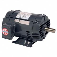U.S. MOTORS General Purpose Motor: Flange Mount, Open Drip Proof, 1 hp, 865 RPM, 182T Frame Size (MPN D1P4E). Key specifications — Brand: U.S. MOTORS; Nameplate Voltage @ 60 Hz: 380V AC; Full Load Current @ 60 Hz: 4.5/2.2 A; Nameplate RPM @ 60 Hz: 865 RPM; Motor Enclosure: ODP.