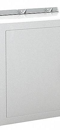 HOFFMAN Enclosure: Fiberglass, 20 in x 16 in x 8 in, NEMA 12/13/3/3R/4/4X, Solid Cover, Hinged (MPN A20H1608GQRLP). Key specifications — Brand: HOFFMAN; Closure Method: Quick Release Latch; Enclosure Material: Fiberglass; Knockouts: Not Included.