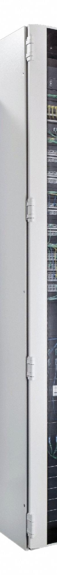 RITTAL Micro Data Center: RiMatrix Blue e+, 5.8 kW Max Rated IT Load, 42U, NEMA 12, EAC-58S. Key specifications — UPS Characteristics: 6000VA/5400W Power Rating; Basic PDU Characteristics: (1) 5.5kW Single-Phase 208V/230V PDU; Metered PDU Characteristics: NEMA L6-30P Input; NEMA Rating: 12; Input Voltage - Three Phase: 380 to 480V AC; Climate Control System: (1) Blue e+ Roof-Mounted Cooling Unit.