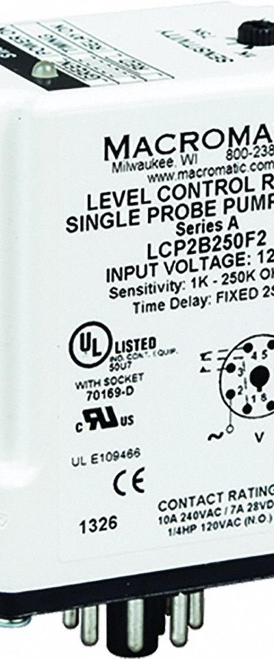 MACROMATIC Level Control Relay: Socket Mounted - Socket-Mounted Relays