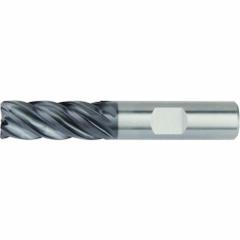 WIDIA HANITA: Carbide, AlTiN Coated, 5 Flute, 5/8" Mill Dia, 1-1/4" LOC, 0.03" Rad, 4" OAL (MPN 5VNC16006BW)