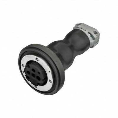 HUBBELL Pin and Sleeve Connector: Black, 125V AC/277V AC/347V AC, Single Phase - Magnetic Breakaway Washdown-Rated Connectors