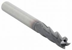WIDIA HANITA Square End Mill: Carbide, TiAlN Coated, 4 Flute, 9/64" Mill Dia, 9/16" LOC, 2" OAL (MPN I4S0140T056R)