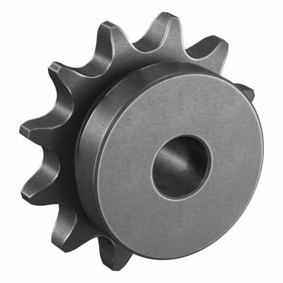 TRITAN Sprocket: One-Sided Hub, For Single Strands, 80, 12 Teeth, 3.864 in Pitch Dia - Size 80 Plain-Bore Roller Chain Sprockets