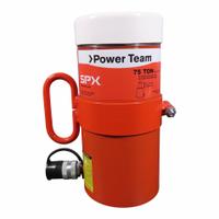 POWER TEAM Hydraulic Cylinder: Single Acting, 75 ton Nominal Capacity, 6 in Nominal Stroke Lg, Steel (MPN C756C). Key specifications — attr98927: POWER TEAM.