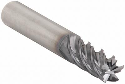 CLEVELAND Square End Mill: Carbide, TiAlN Coated, 5 Flute, 3/8" Mill Dia, 2" LOC - Fast-Cutting Carbide Square End Mills for Stainless Steel & Super Alloys
