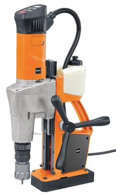 SLUGGER BY FEIN Drill Press: 130 RPM – 520 RPM, Electric Magnet, 12 3/8 in Drill Travel, 120V AC (MPN JCM 200 AUTO). Key specifications — attr1253941: Weldon; attr1253957: Electric; attr1253912: SLUGGER BY FEIN.