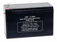 APPROVED VENDOR Sealed Lead Acid Battery: 12V DC, 7.2 Ah Capacity, 3.78 in Ht, 2.58 in Wd, ABS (MPN 47037). Key specifications — Terminal Connection: 0.187 in Faston; Battery Cycle Type: Dual Purpose; Brand: APPROVED VENDOR; Housing Material: ABS.