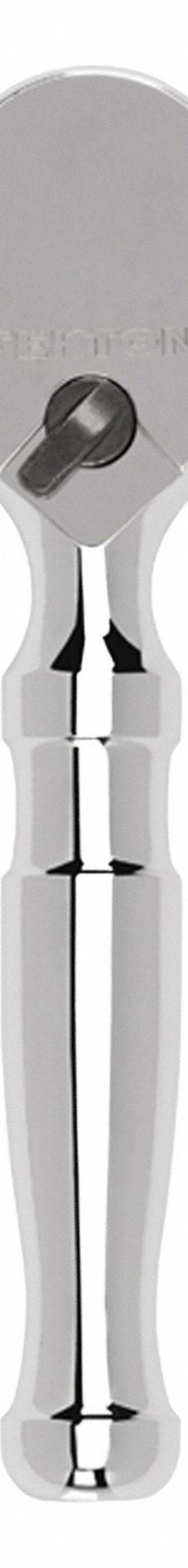 TEKTON Hand Ratchet: Pear, Reversible, 4 1/2 in Overall Lg, Polished, 4° Min Arc Swing, Stubby Lg (MPN SRH01104). Key specifications — attr1205598: Reversible; attr1205605: Quick-Release Not Included; attr1205626: Polished; attr1228094: Stubby Length; attr1205607: Pear; attr1205624: TEKTON.