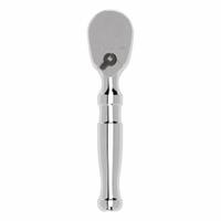 TEKTON Hand Ratchet: Pear, Reversible, 4 1/2 in Overall Lg, Polished, 4° Min Arc Swing, Stubby Lg (MPN SRH01104). Key specifications — attr1205598: Reversible; attr1205605: Quick-Release Not Included; attr1205626: Polished; attr1228094: Stubby Length; attr1205607: Pear; attr1205624: TEKTON.