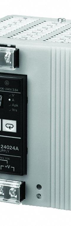 OMRON DC Power Supply: DIN Rail, 30 W Output Power - Rated, 1.3 A Current - Output, Single Phase (MPN S8VS-03024). Key specifications — attr1044898: Single; attr1044879: 100 to 240V AC; attr211400: OMRON.