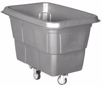 GRAINGER Cube Truck: 8 cu ft, 200 lb, 38 1/2 in L x 27 in W x 29 in H, (2) Rigid/(2) Swivel, Gray (MPN 36FK87). Key specifications — Manufacturer Part Number: 36FK87; Brand: GRAINGER; Caster/Wheel Configuration: (2) Rigid; Color: Gray.