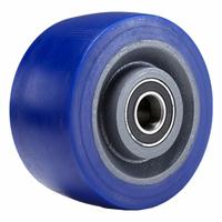 HAMILTON Caster Wheel: 6 in Wheel Dia., 3 in Wheel Wd, Polyurethane, 2,450 lb Load Rating, Cast Iron (MPN W-631-EGB-3/4). Key specifications — Brand: HAMILTON; Tread Shape: Ergo-Glide; Wheel/Tread Color: Blue.