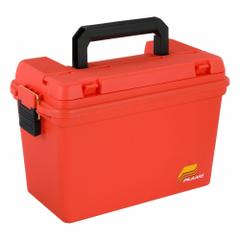 PLANO MOLDING Tool Box: 15 in W 8 in D 10 in H, Plastic, Orange, Padlock, 2 Compartments (MPN 161250). Key specifications — attr1116905: Orange; attr1116946: PLANO MOLDING; attr1116904: Padlock.