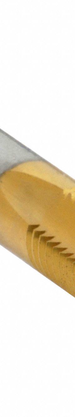 WIDIA GTD Spiral Point Tap: #5-40 UNC, H2, 2 Flute, Plug Chamfer, TiN Coated High Speed Steel (MPN 19021)