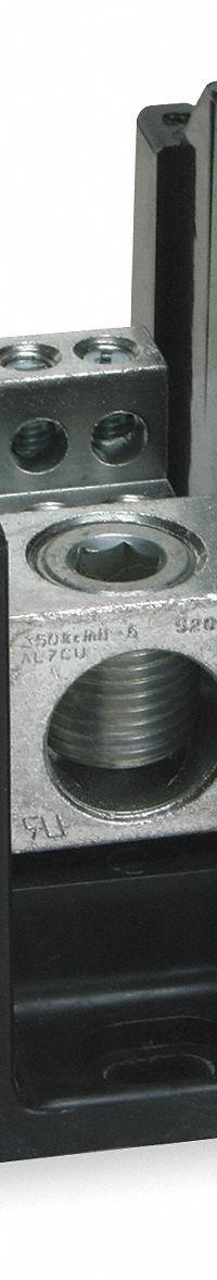 BUSSMANN Power Distribution Block: Open, Lug, Lug, 6 AWG – 350 kcmil For Line Side Wire Sizes (MPN 16323-1). Key specifications — attr1361688: Surface; attr1308686: BUSSMANN; attr1361672: Aluminum.