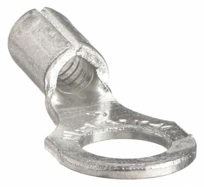 STA-KON Ring Terminal: Bare, 1/2 in Stud Size, 18 AWG to 14 AWG Wire Sizes - Non-Insulated Ring Terminals