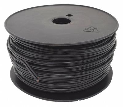 APPROVED VENDOR Lamp Cord: SPT-2, 16 AWG Conductor Size, 2 Conductors, Black, 250 ft Lg - Lamp Cords