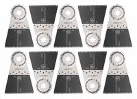 FEIN Oscillating Tool Blade: 2 1/2 in Blade Wd, 3 13/16 in Overall Lg, Precision Cutting, 10 PK (MPN 63502127290). Key specifications — attr1097473: Wood; attr1097476: FEIN; attr1097456: Precision Cutting.