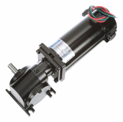LEESON Right Angle Gearmotors: Right Angle, 12V DC, TENV, 125 RPM, 90 in-lb Max Torque - Right Angle DC Gearmotors