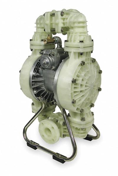 Dayton Double Diaphragm Pump: Polypropylene Body, 2 in, Flange Connection, 120 gpm - Polypropylene Housing AODD Pumps