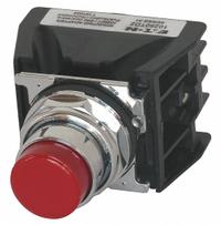 EATON Hazardous Location Push Button: 30 mm, Metallic, Extended Profile, 1NO/1NC (MPN 10250T708R). Key specifications — Manufacturer Part Number: 10250T708R; Product Type: Push Button Operators; Series: 10250T; Brand: EATON; AC Contact Rating: 10 A @ 600 V; Action: Momentary; DC Contact Rating: 2.5 A @ 250 V; Operator Illumination: Non-Illuminated.