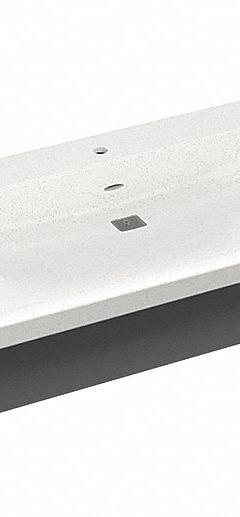 BRADLEY Bathroom Sink System: Express, White, Terreon®, 94 in Overall Lg, 30 in Overall Wd (MPN S93-732). Key specifications — Series: Express; Includes: Individual Chrome Plated Waste Assembly; Color: White; Brand: BRADLEY; Sink Type: Bathroom; Material: Terreon®; Sink Material: Polymer Resin.