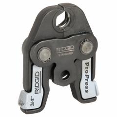 RIDGID Press Tool Jaw: 3/4 in Pipe, Copper, For Viega ProPress, Std Tool Types (MPN 76657). Key specifications — attr518773: Jaws; attr518762: Copper; attr518771: Copper; attr518761: Viega ProPress; attr518760: RIDGID.