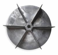 Replacement Blower Wheel: Radial, 9 in Dia, CW/CCW, Aluminum Wheel, 1 Inlets, 1/2 in Bore, Center (MPN 2ZB44). Key specifications — Manufacturer Part Number: 2ZB44; Brand: DAYTON; Compatible with Manufacturer Model Number: 100-09-4338; Compatible with Grainger Part Number: 2C820; Compatible with Brand: Dayton; Product Type: Replacement Blower Wheel; Rotation: CW/CCW; Includes: Set Screws.