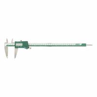 INSIZE Fractional-Display Digital Caliper: 0 in to 12 in /0 mm to 300 mm, +/- 0.0012 in Accuracy (MPN 1102-300). Key specifications — attr1184648: +/- 0.0012 in; attr1184649: 0.0005 in/0.01 mm; attr1184654: Inside; attr1184692: INSIZE.