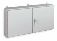 WIEGMANN Enclosure: Steel, 36 in x 48 in x 12 in, NEMA 12, Solid Cover, Hinged (MPN WA364812WF). Key specifications — Brand: WIEGMANN; Closure Method: Screws; Knockouts: Not Included.